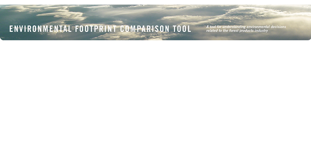 EFCT: Environmental Footprint Comparison Tool.  A tool for understanding environmental decisions related to the forest products industry.  GHGs (Greenhouse Gas Emissions).